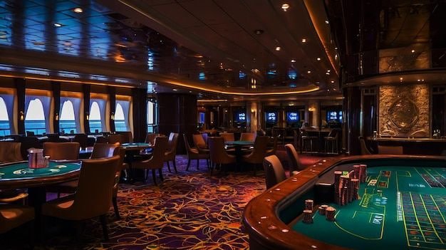 Live dealer broadcast studio with professional lighting and multiple camera angles